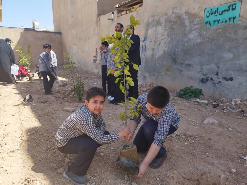 کاشت بیش از 30 اصله نهال در روز درختکاری با حضور رییس محترم سازمان فرهنگی ، اجتماعی و ورزشی شهرداری شیراز