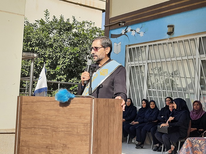 آغاز سال تحصیلی ۱۴۰۲ با حضور موسس محترم آموزشگاه ،خادم حرم مطهر احمد ابن موسی (ع)